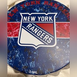 NWT FOCO USA 13.5”’Metal Bottle Cap Wall Hanging/Dazzler New York Rangers